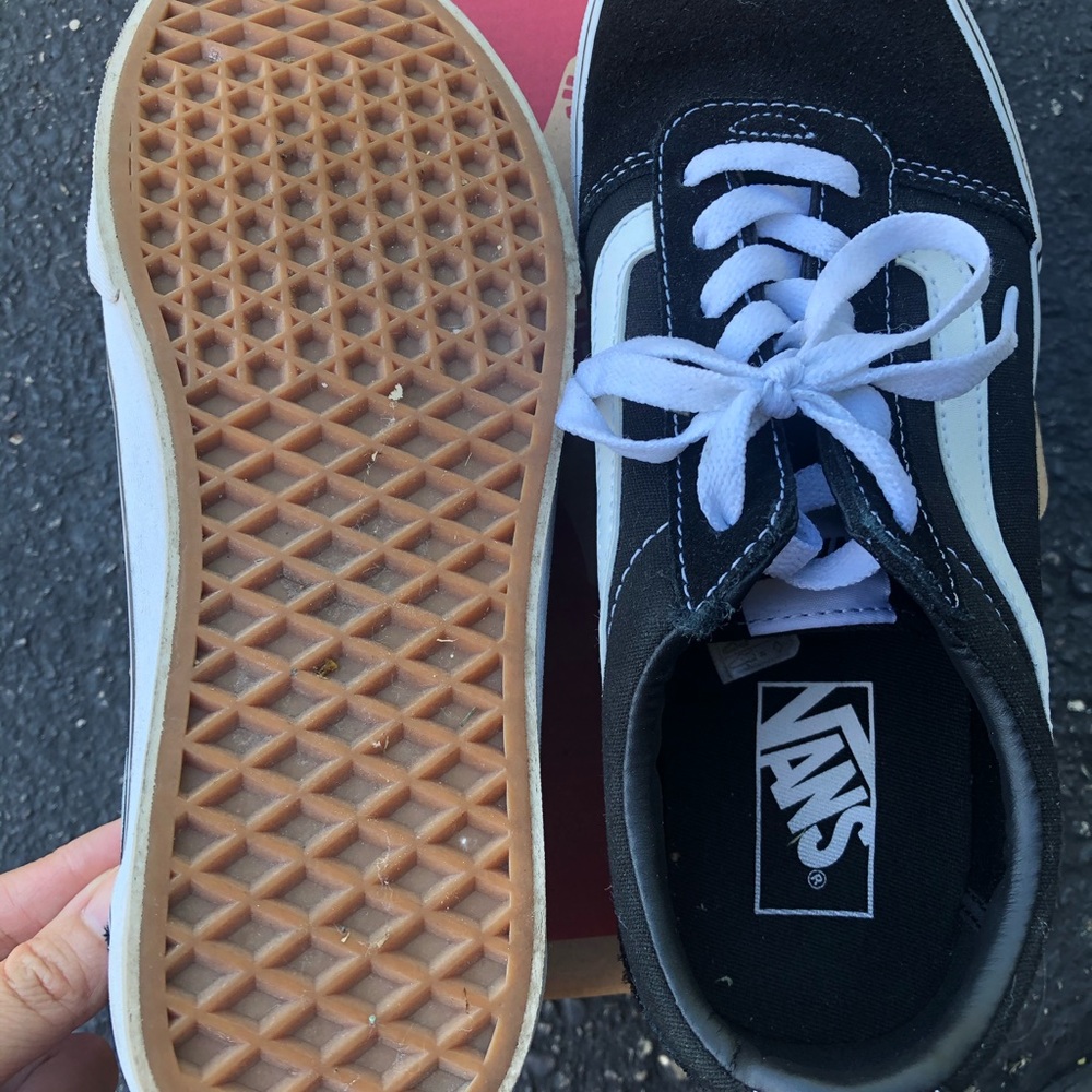 Vans black suede/canvas.